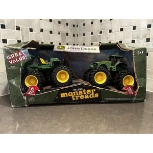 NIB #37563T Ertl‎ John Deere Monster Treads 2-Pack ~ 2007 Die Cast